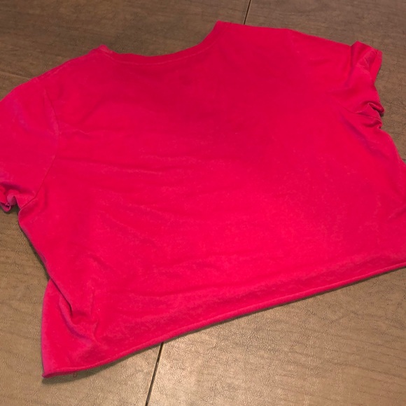 NBA Chicago Bulls Red White Cut Off T Shirt L - Picture 6 of 8